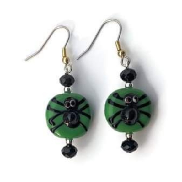 Halloween Spider Earrings - Picture 3 of 4